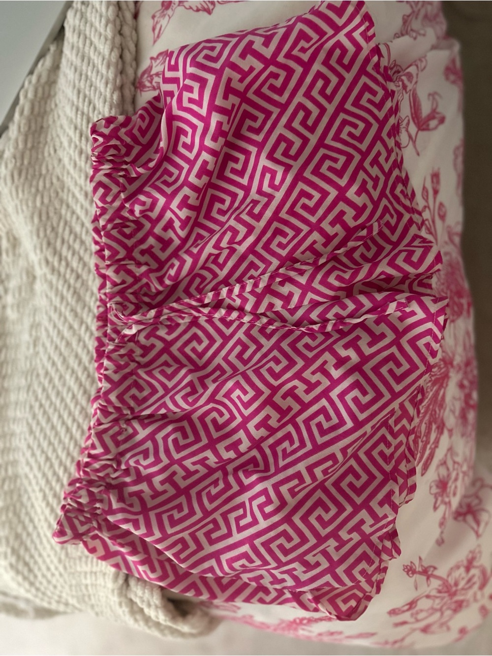 Pink Geo Print pj shorts